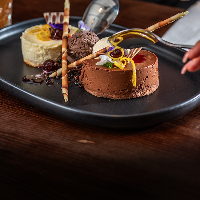 Dessert menu at The Hand & Sceptre