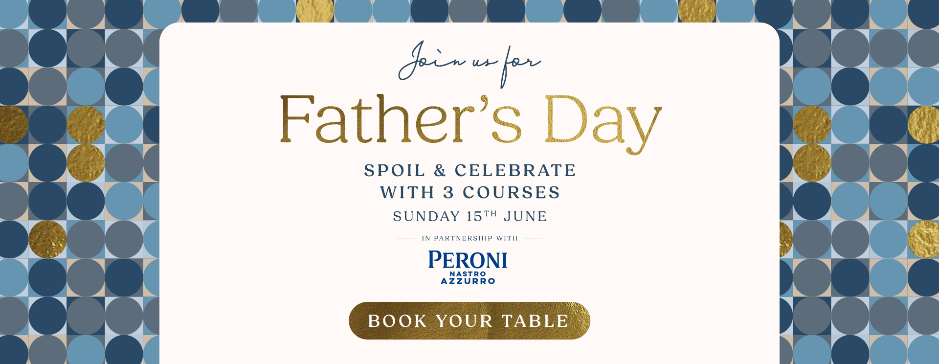 Father’s Day menu Tunbridge Wells