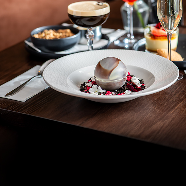 Dessert menu at The Hand & Sceptre